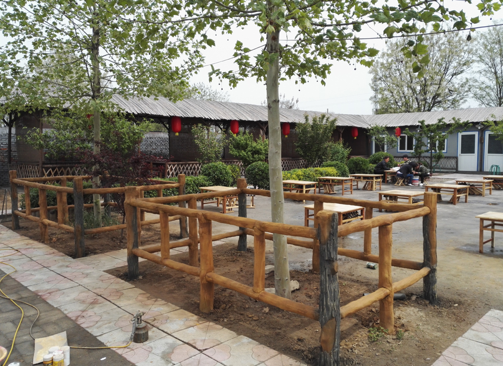 農(nóng)家院仿木圍欄