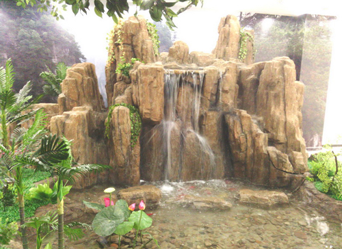 室內(nèi)假山流水