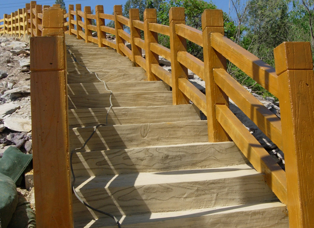 混凝土仿木欄桿制作廠家